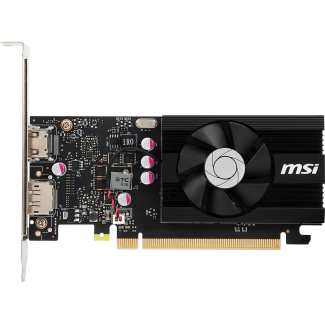 Видеокарта MSI GeForce GT 1030 4GD4 LP OC — для бизнеса и офиса Видеокарта MSI GeForce GT 1030 4GD4 LP OC — для бизнеса и офиса