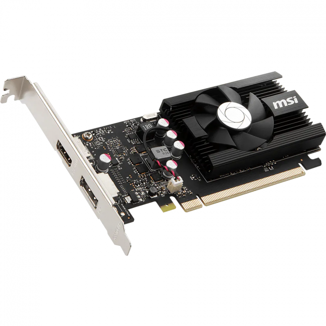 Видеокарта MSI GeForce GT 1030 4GD4 LP OC — для бизнеса и офиса Видеокарта MSI GeForce GT 1030 4GD4 LP OC — для бизнеса и офиса