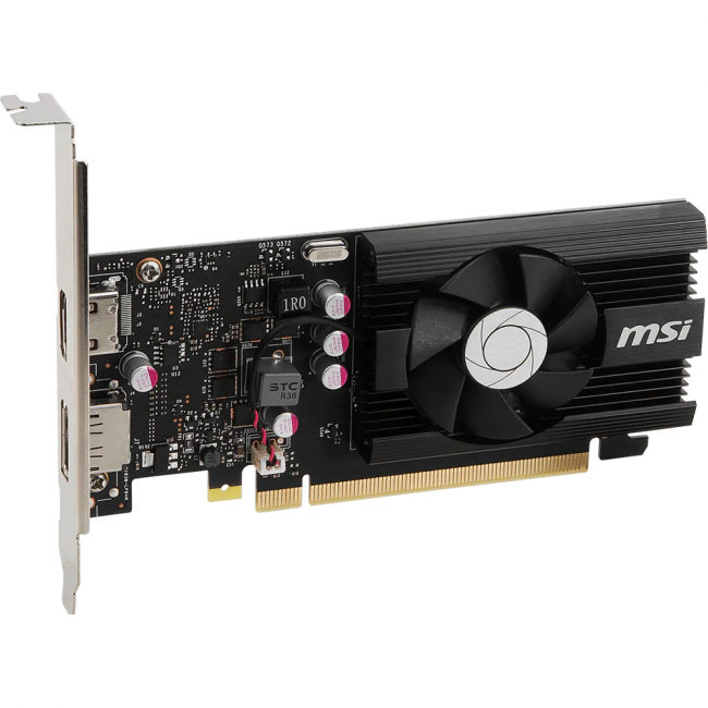 Видеокарта MSI GeForce GT 1030 4GD4 LP OC — для бизнеса и офиса Видеокарта MSI GeForce GT 1030 4GD4 LP OC — для бизнеса и офиса