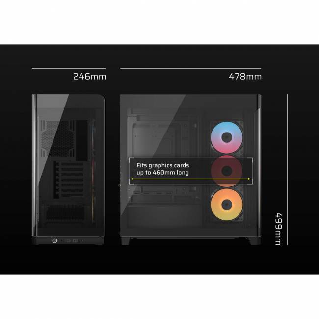 Корпус без блока питания Corsair CC-9011314-WW — для бизнеса и офиса Корпус без блока питания Corsair CC-9011314-WW — для бизнеса и офиса