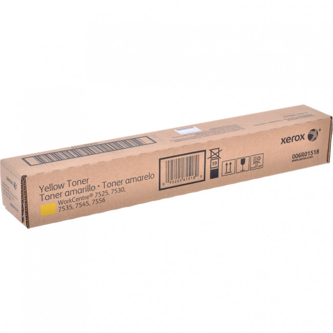 ТОНЕР-КАРТРИДЖ ЖЕЛТЫЙ WC7545, 15K Xerox 006R01518 — для бизнеса и офиса