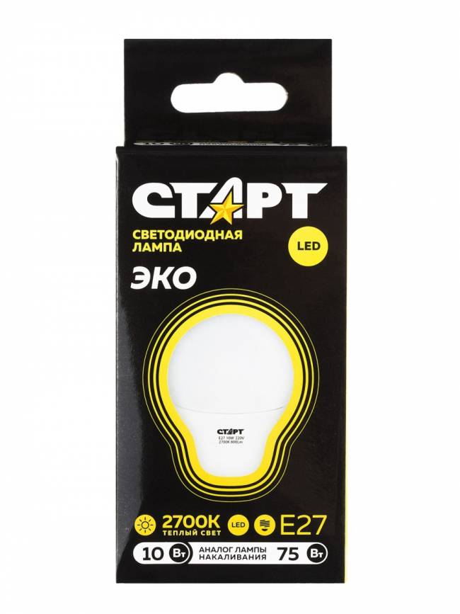 Лампа светодиодная СТАРТ груша E27 10W 3000К Лампа светодиодная СТАРТ груша E27 10W 3000К — для бизнеса и офиса Лампа светодиодная СТАРТ груша E27 10W 3000К Лампа светодиодная СТАРТ груша E27 10W 3000К — для бизнеса и офиса