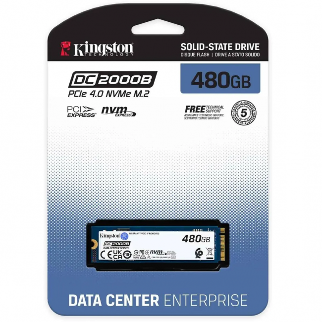 Твердотельный накопитель Kingston SEDC2000BM8/480G — для бизнеса и офиса Твердотельный накопитель Kingston SEDC2000BM8/480G — для бизнеса и офиса