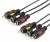 Кабель Audio-Video 1.8 m (3RCA(m), пакет) ATcom 3RCA (m) - 3RCA (m) 1.8 м — для бизнеса и офиса