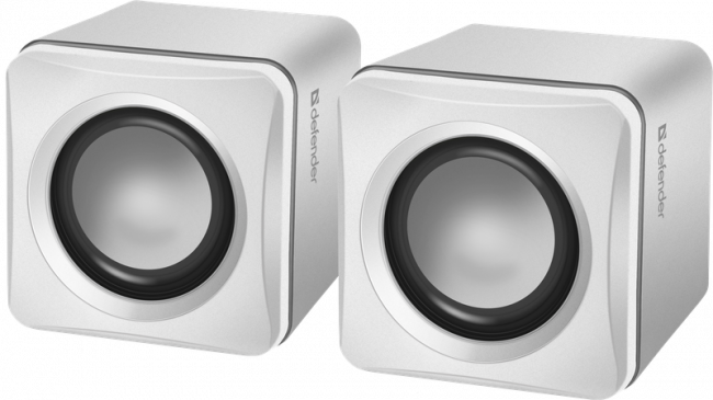 Defender#1 Акустическая 2.0 система SPK 33 белый, 5 Вт, питание от USB Defender SPK 33 (65631) — для бизнеса и офиса