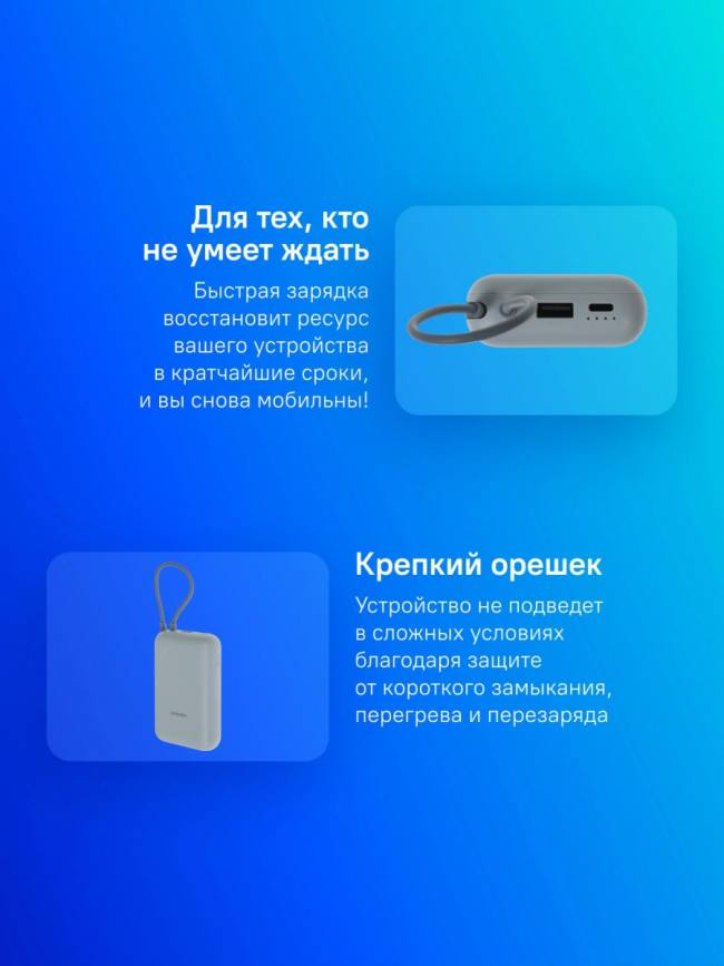 Мобильный аккумулятор Xiaomi BHR9073GL — для бизнеса и офиса