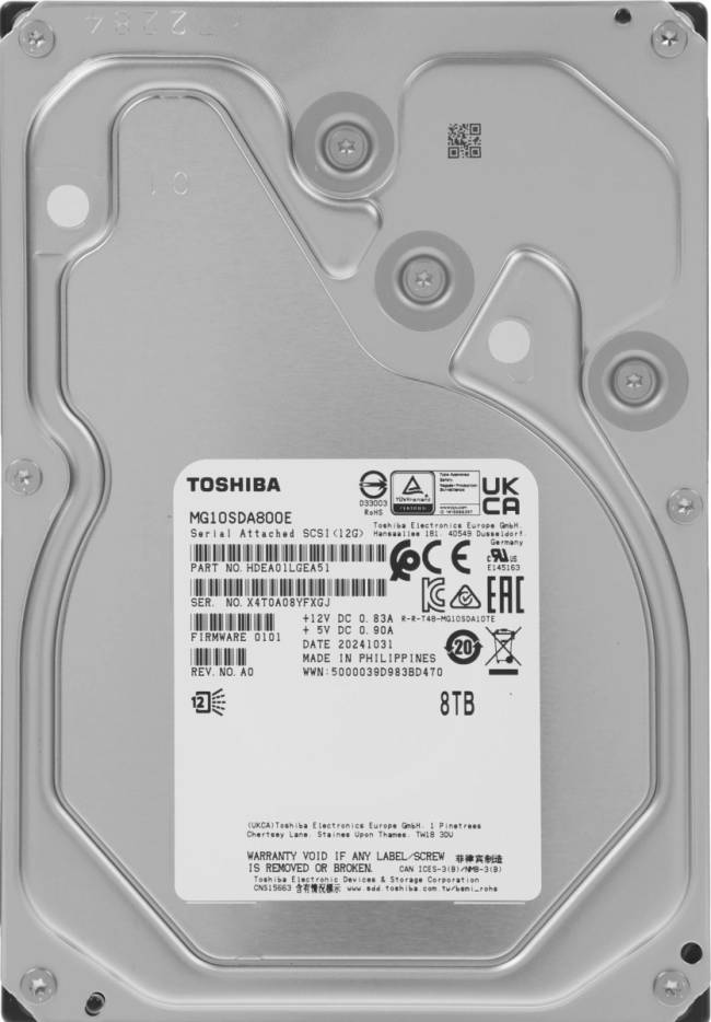 Жесткий диск Toshiba MG10SDA800E — для бизнеса и офиса Жесткий диск Toshiba MG10SDA800E — для бизнеса и офиса