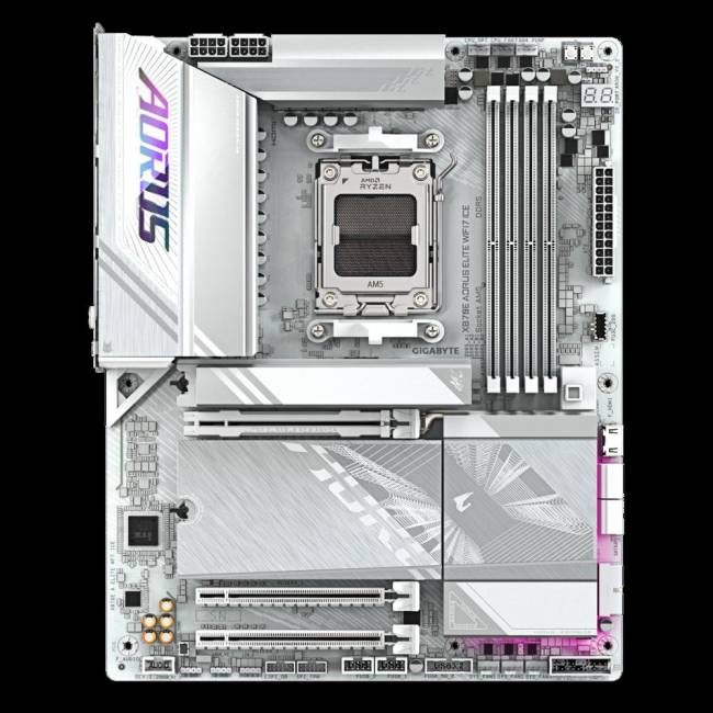 Материнская плата Gigabyte X870E AORUS ELITE WIFI7 ICE — для бизнеса и офиса Материнская плата Gigabyte X870E AORUS ELITE WIFI7 ICE — для бизнеса и офиса