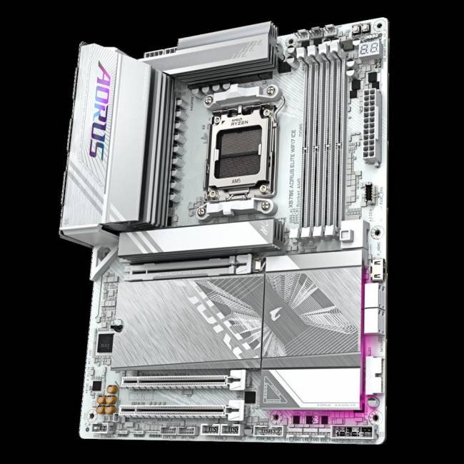 Материнская плата Gigabyte X870E AORUS ELITE WIFI7 ICE — для бизнеса и офиса Материнская плата Gigabyte X870E AORUS ELITE WIFI7 ICE — для бизнеса и офиса