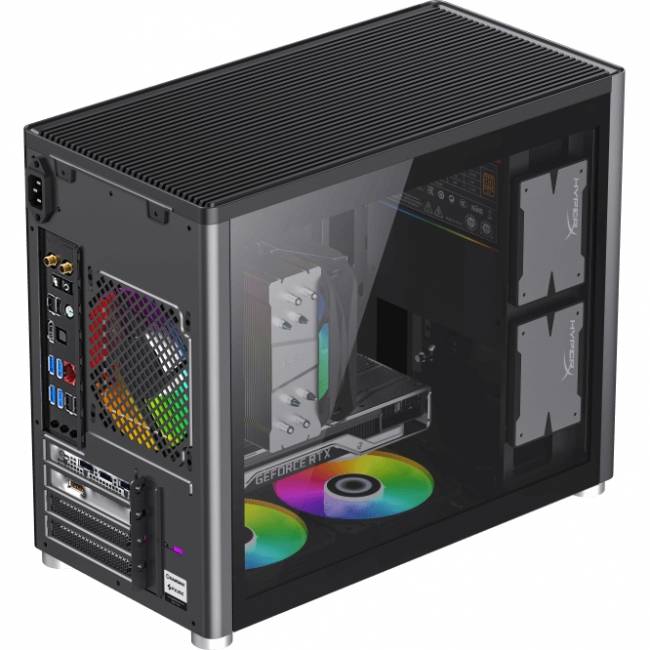 Компьютерный корпус, без блока питания mATX GameMax Spark Black — для бизнеса и офиса Компьютерный корпус, без блока питания mATX GameMax Spark Black — для бизнеса и офиса