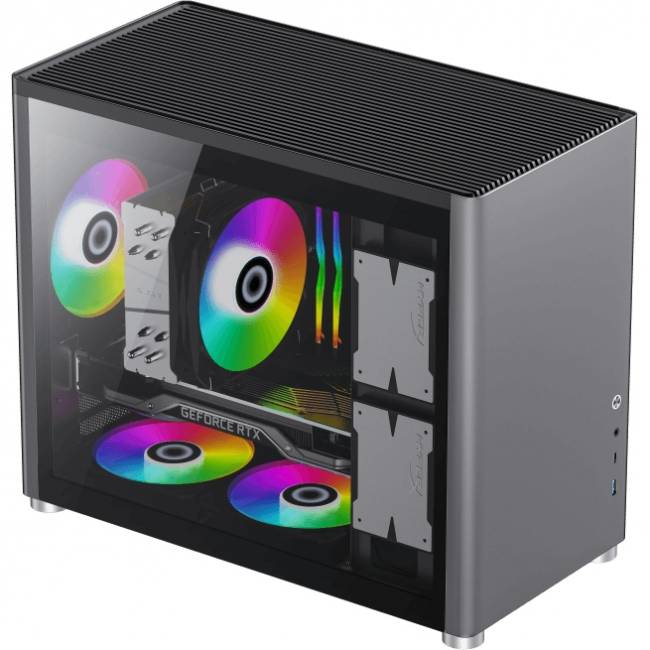 Компьютерный корпус, без блока питания mATX GameMax Spark Black — для бизнеса и офиса Компьютерный корпус, без блока питания mATX GameMax Spark Black — для бизнеса и офиса