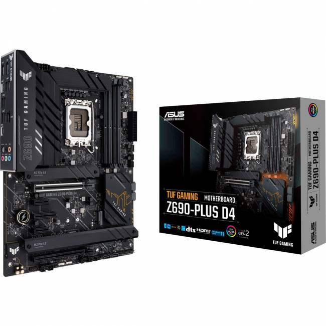 Материнская плата ASUS TUF GAMING Z690-PLUS D4 (90MB18U0-M0EAY0) — для бизнеса и офиса Материнская плата ASUS TUF GAMING Z690-PLUS D4 (90MB18U0-M0EAY0) — для бизнеса и офиса