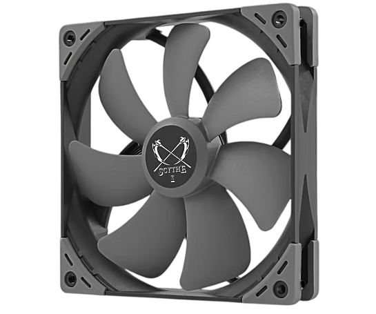 Кулер для корпуса Scythe Kaze Flex 140 Square Gray — для бизнеса и офиса Кулер для корпуса Scythe Kaze Flex 140 Square Gray — для бизнеса и офиса