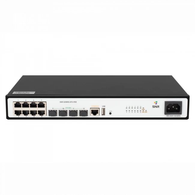 Коммутатор SNR SNR-S2989G-8TX-POE — для бизнеса и офиса Коммутатор SNR SNR-S2989G-8TX-POE — для бизнеса и офиса