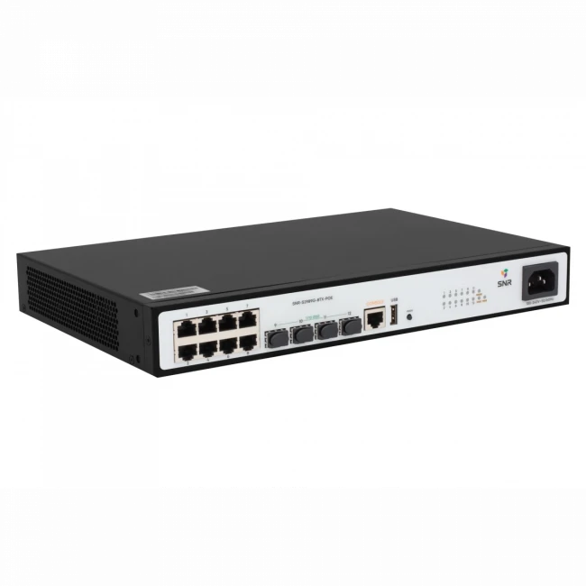 Коммутатор SNR SNR-S2989G-8TX-POE — для бизнеса и офиса Коммутатор SNR SNR-S2989G-8TX-POE — для бизнеса и офиса