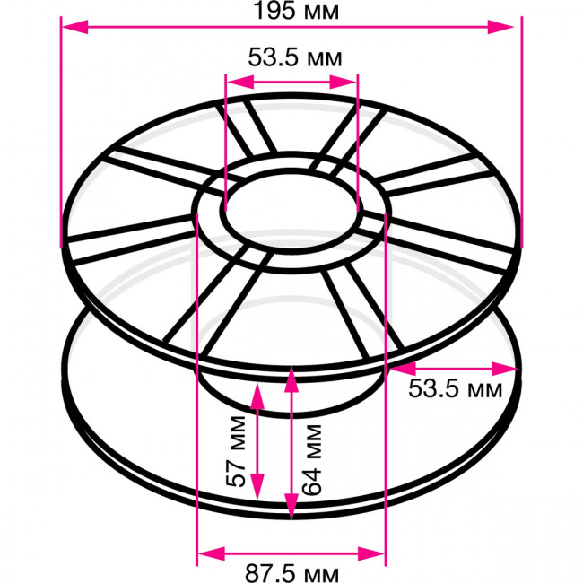 - Cactus CS-3D-PLA-1KG-BLACK — для бизнеса и офиса
