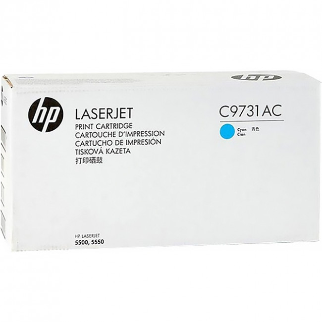 Тонер-картридж HP 645A Cyan Contract Original LaserJet Toner Cartridge (C9731AC) — для бизнеса и офиса