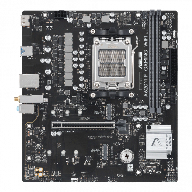 Материнская плата ASUS A620M-F GAMING WIFI — для бизнеса и офиса Материнская плата ASUS A620M-F GAMING WIFI — для бизнеса и офиса