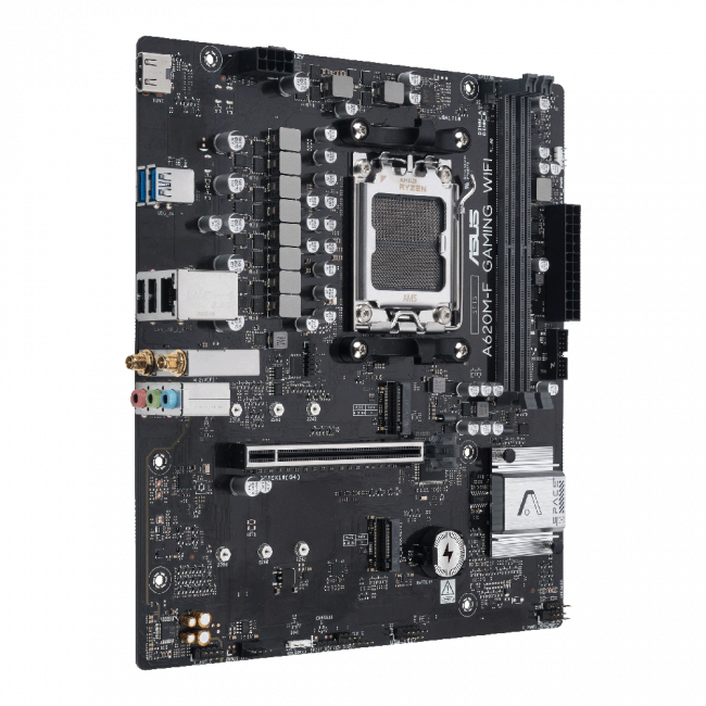 Материнская плата ASUS A620M-F GAMING WIFI — для бизнеса и офиса Материнская плата ASUS A620M-F GAMING WIFI — для бизнеса и офиса