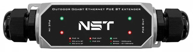 Уличный PoE удлинитель NST NS-EX-1GP/W — для бизнеса и офиса
