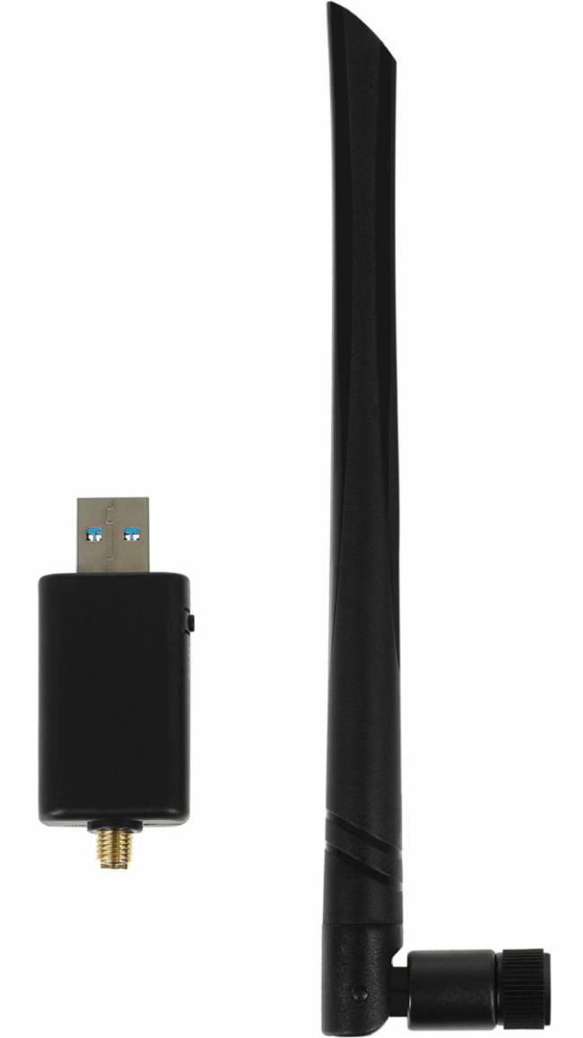 Сетевой адаптер Wi-Fi + Bluetooth Digma DWA-BT5-AC1300E — для бизнеса и офиса Сетевой адаптер Wi-Fi + Bluetooth Digma DWA-BT5-AC1300E — для бизнеса и офиса