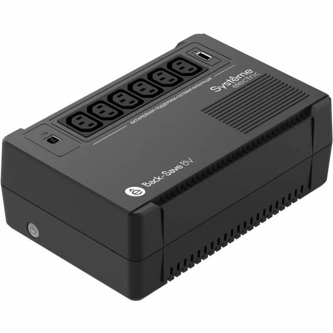 ИБП Systeme Electric Back-Save BV 800 ВА, автоматическая регулировка напряжения, 6 розеток С13, 230 В, 1 USB Type-A Systeme Electric Back-Save BV 800VA BVSE800I — для бизнеса и офиса ИБП Systeme Electric Back-Save BV 800 ВА, автоматическая регулировка напряжения, 6 розеток С13, 230 В, 1 USB Type-A Systeme Electric Back-Save BV 800VA BVSE800I — для бизнеса и офиса