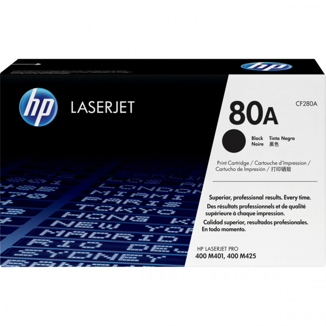 Тонер-картридж HP 80A Black Original LaserJet Toner Cartridge (CF280A) — для бизнеса и офиса