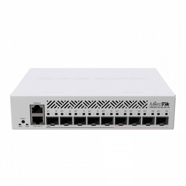 Коммутатор Mikrotik CRS310-1G-5S-4S+IN — для бизнеса и офиса Коммутатор Mikrotik CRS310-1G-5S-4S+IN — для бизнеса и офиса