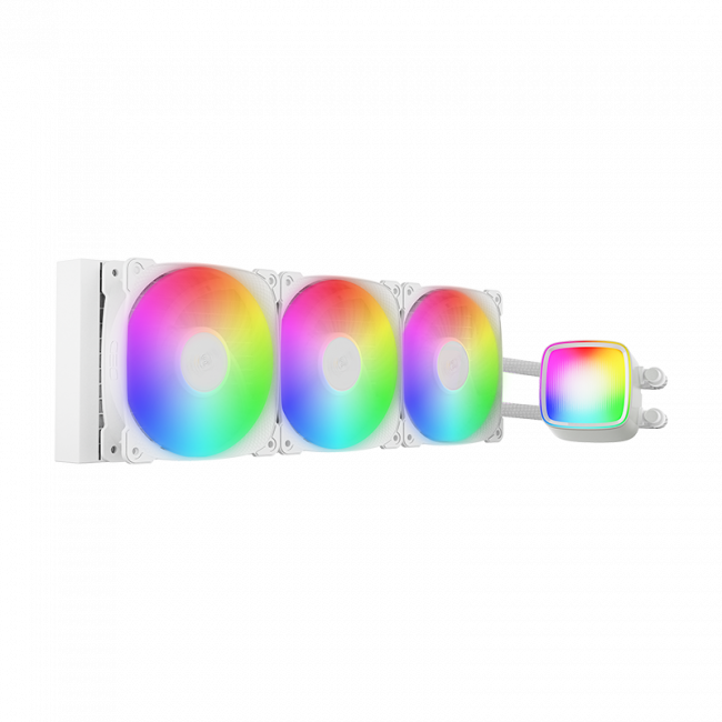 Система жидкостного охлаждения Geometric Future Eskimo Pro 360 White — для бизнеса и офиса Система жидкостного охлаждения Geometric Future Eskimo Pro 360 White — для бизнеса и офиса