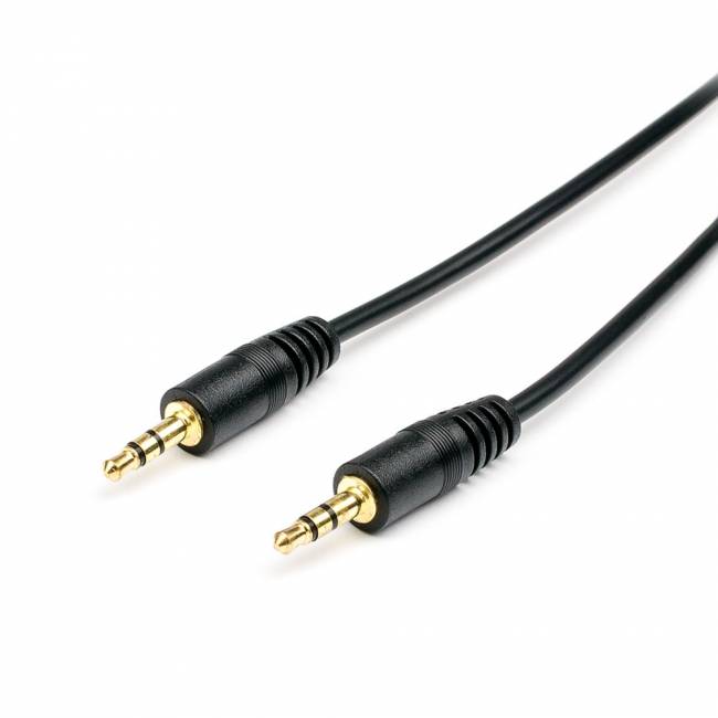 Аудио-кабель 1.0 m Jack3.5(m)/Jack3.5(m) ATcom 1.0 m Jack3.5(m) / Jack3.5(m) (AT1007) — для бизнеса и офиса