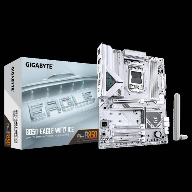 Материнская плата Gigabyte B850 EAGLE WIFI7 ICE — для бизнеса и офиса Материнская плата Gigabyte B850 EAGLE WIFI7 ICE — для бизнеса и офиса