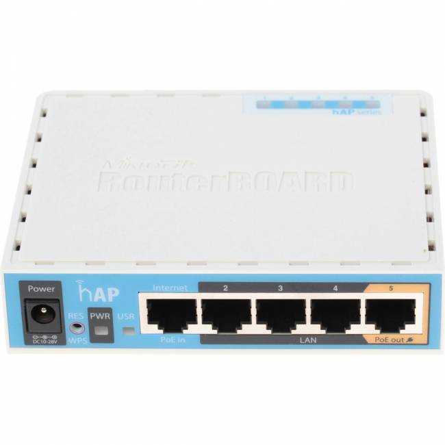 Маршрутизатор MikroTik hAP (RB951Ui-2nD) — для бизнеса и офиса Маршрутизатор MikroTik hAP (RB951Ui-2nD) — для бизнеса и офиса