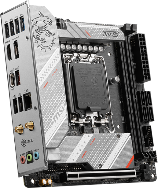 Материнская плата MSI MPG B760I EDGE WIFI DDR4 — для бизнеса и офиса Материнская плата MSI MPG B760I EDGE WIFI DDR4 — для бизнеса и офиса