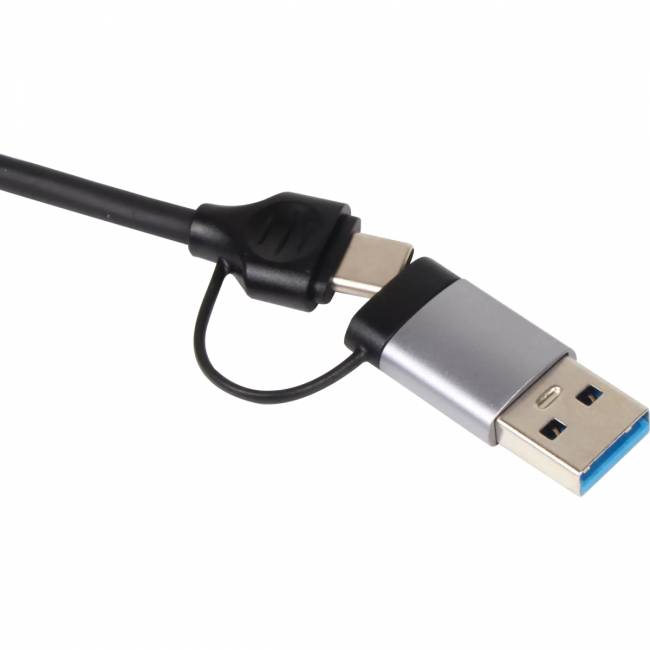 Адаптер TypeC+adapter-->USB3.0+2USB2,0+SD+TF, VCOM <DH297> Адаптер VCOM USB 2.0 Type-C+USB 2.0 Type-AM/USB 3.0+2 x USB 2.0 Type-AF+TF+SD (DH297) — для бизнеса и офиса