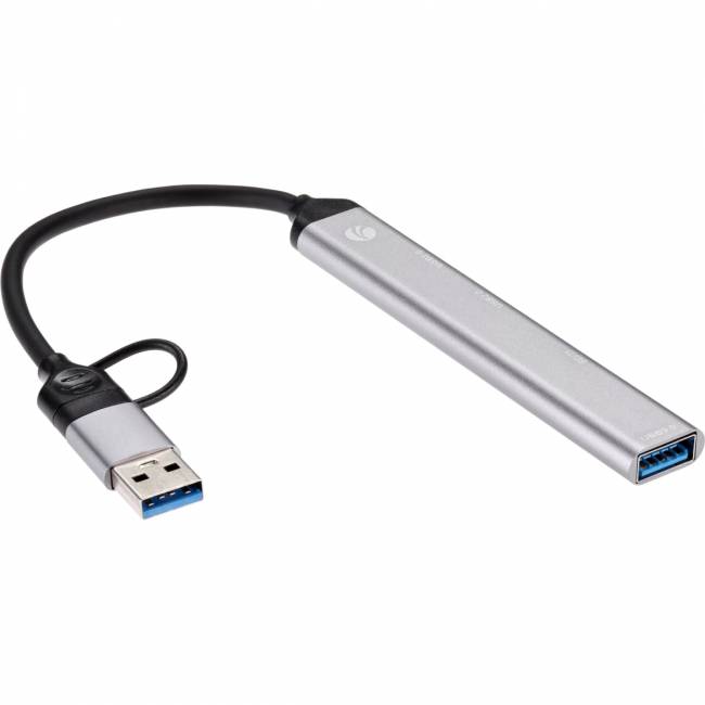 Адаптер TypeC+adapter-->USB3.0+2USB2,0+SD+TF, VCOM <DH297> Адаптер VCOM USB 2.0 Type-C+USB 2.0 Type-AM/USB 3.0+2 x USB 2.0 Type-AF+TF+SD (DH297) — для бизнеса и офиса