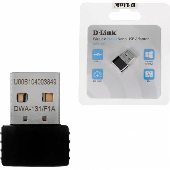Сетевой адаптер Адаптер D-Link DWA-171 (DWA-171/RU/D1A) — для бизнеса и офиса Сетевой адаптер Адаптер D-Link DWA-171 (DWA-171/RU/D1A) — для бизнеса и офиса