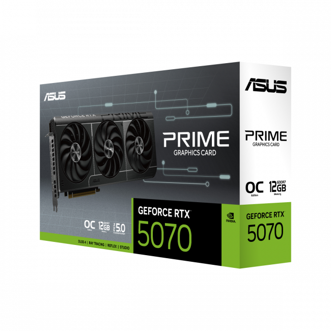 Видеокарта ASUS PRIME-RTX5070-O12G — для бизнеса и офиса Видеокарта ASUS PRIME-RTX5070-O12G — для бизнеса и офиса