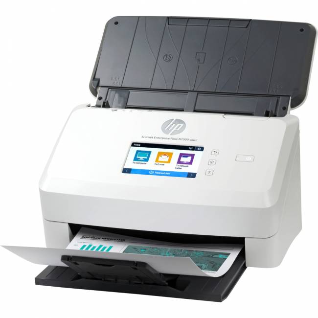 Сканер HP ScanJet Enterprise Flow N7000 snw1 (6FW10A) — для бизнеса и офиса Сканер HP ScanJet Enterprise Flow N7000 snw1 (6FW10A) — для бизнеса и офиса