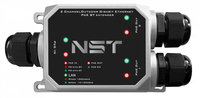 Уличный PoE удлинитель NST NS-EXSW-3GP/W — для бизнеса и офиса