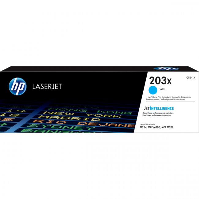 Тонер-картридж HP LaserJet 203X Cyan (CF541X) — для бизнеса и офиса