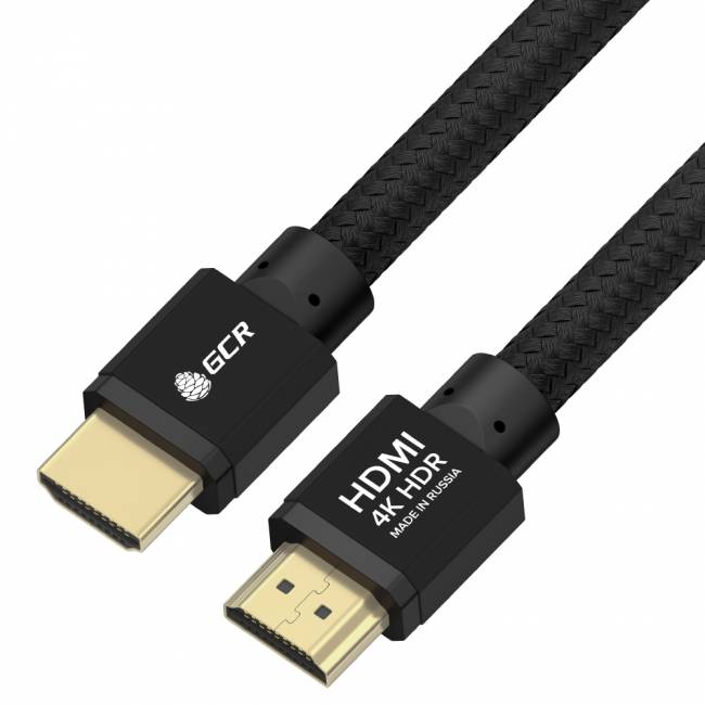 GCR Кабель PROF 1.0m HDMI 2.0, черный ECO Soft капрон, AL корпус черный, HDR 4:4:4, Ultra HD, 4K 60Hz/5K*30Hz, 3D, 18.0 Гбит/с, 28AWG, GCR-54985 Greenconnect GCR-54985, 1 м — для бизнеса и офиса GCR Кабель PROF 1.0m HDMI 2.0, черный ECO Soft капрон, AL корпус черный, HDR 4:4:4, Ultra HD, 4K 60Hz/5K*30Hz, 3D, 18.0 Гбит/с, 28AWG, GCR-54985 Greenconnect GCR-54985, 1 м — для бизнеса и офиса