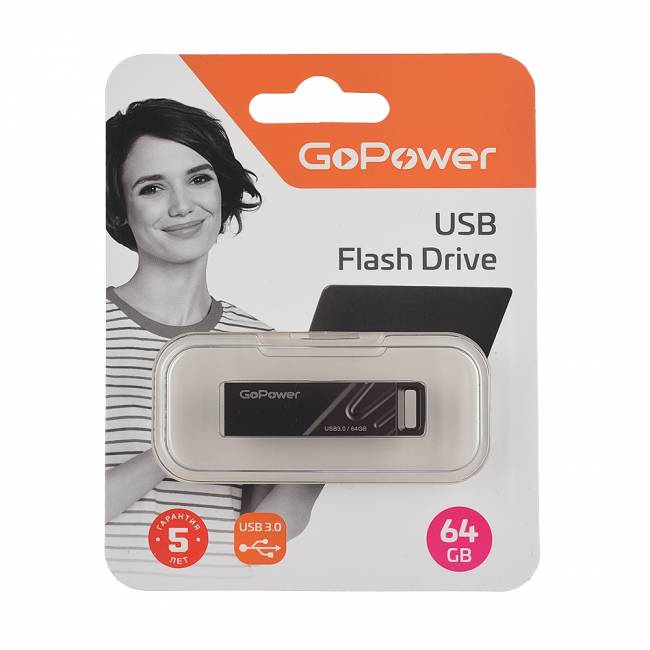 Флеш-накопитель Флеш-накопитель GoPower TITAN 00-00025967 — для бизнеса и офиса