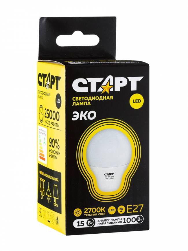 Лампа светодиодная СТАРТ груша E27 15W 3000К Лампа светодиодная СТАРТ груша E27 15W 3000К — для бизнеса и офиса Лампа светодиодная СТАРТ груша E27 15W 3000К Лампа светодиодная СТАРТ груша E27 15W 3000К — для бизнеса и офиса