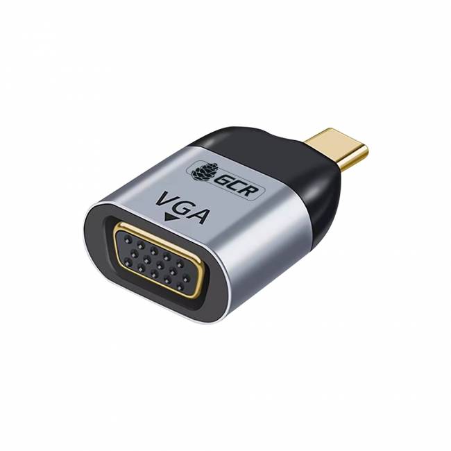 GCR Переходник USB Type C > VGA, M/F, GCR-53392 Переходник Greenconnect USB Type C/VGA (GCR-53395) — для бизнеса и офиса