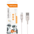 Кабель GoPower GP01T USB (m)-Type-C (m) 1.0м 2.4A ПВХ белый (1/800) Кабель GoPower GP01T (00-00018565) — для бизнеса и офиса