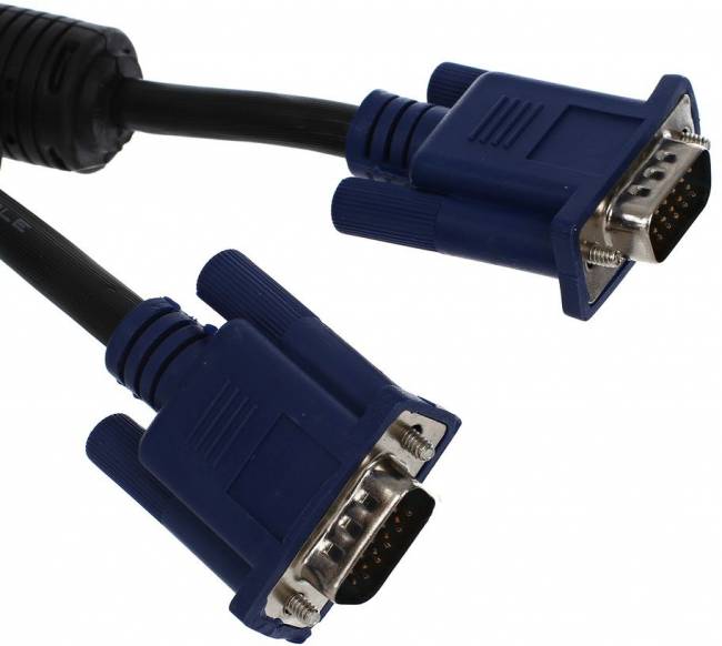 Кабель монитор-SVGA card (15M-15M) 3.0м 2 фильтра VCOM <VVG6448-3M> VCOM VGA (m) - VGA (m) 3м — для бизнеса и офиса