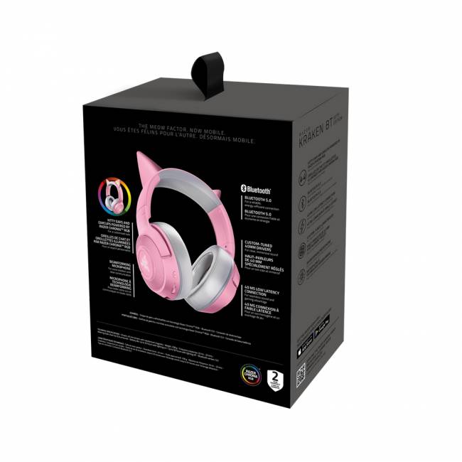 Гарнитура Razer Razer Kraken Kitty BT V2 - Quartz Ed. Headset Razer Kraken Kitty BT V2 Quartz Ed — для бизнеса и офиса Гарнитура Razer Razer Kraken Kitty BT V2 - Quartz Ed. Headset Razer Kraken Kitty BT V2 Quartz Ed — для бизнеса и офиса