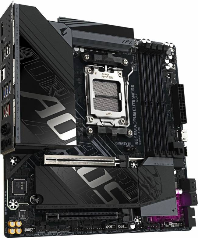 Материнская плата Gigabyte B850M AORUS ELITE WIFI6E — для бизнеса и офиса Материнская плата Gigabyte B850M AORUS ELITE WIFI6E — для бизнеса и офиса