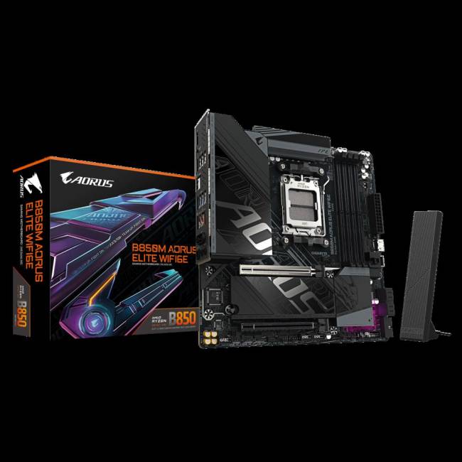 Материнская плата Gigabyte B850M AORUS ELITE WIFI6E — для бизнеса и офиса Материнская плата Gigabyte B850M AORUS ELITE WIFI6E — для бизнеса и офиса
