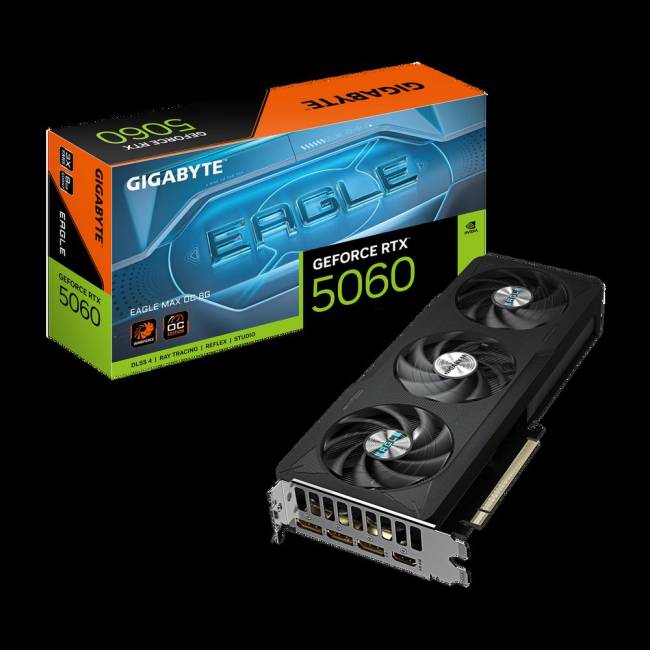Видеокарта Gigabyte GV-N5060EAGLEMAX OC-8GD — для бизнеса и офиса Видеокарта Gigabyte GV-N5060EAGLEMAX OC-8GD — для бизнеса и офиса